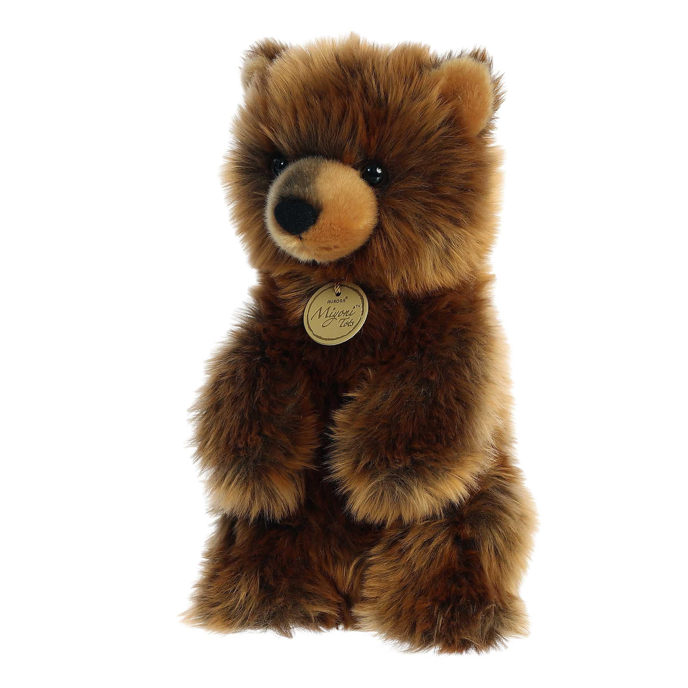 Aurora(r) Adorable Miyoni(r) Tots Sitting Pretty(tm) Grizzly Bear Cub Stuffed Animal - Lifelike Detail - Cherished Companionship - Brown 10 Inches - Image 5