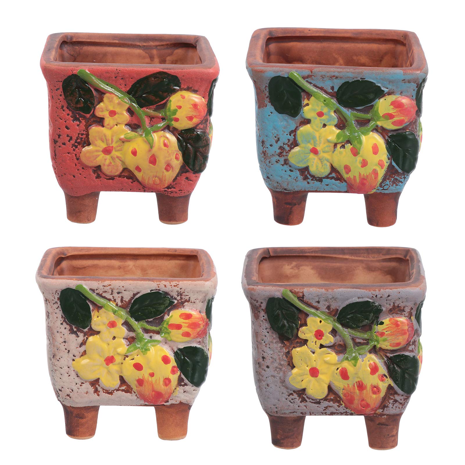 Pots de fleurs en céramique pour décorer un salon ou un balcon fleuri au naturel