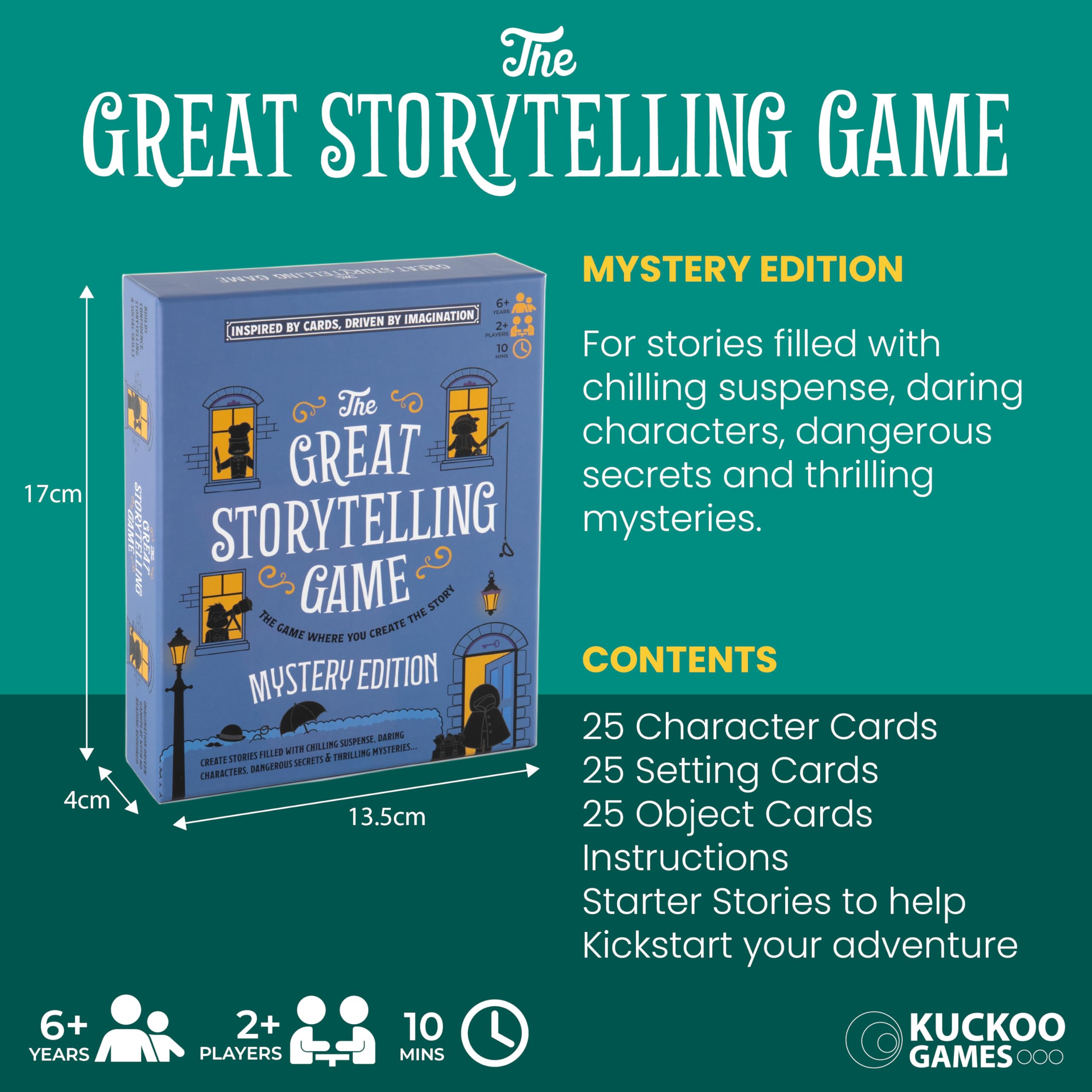 Kuckoo Games: The Great Storytelling Game - the game where you create the story (Mystery Edition), Medium - Image 4