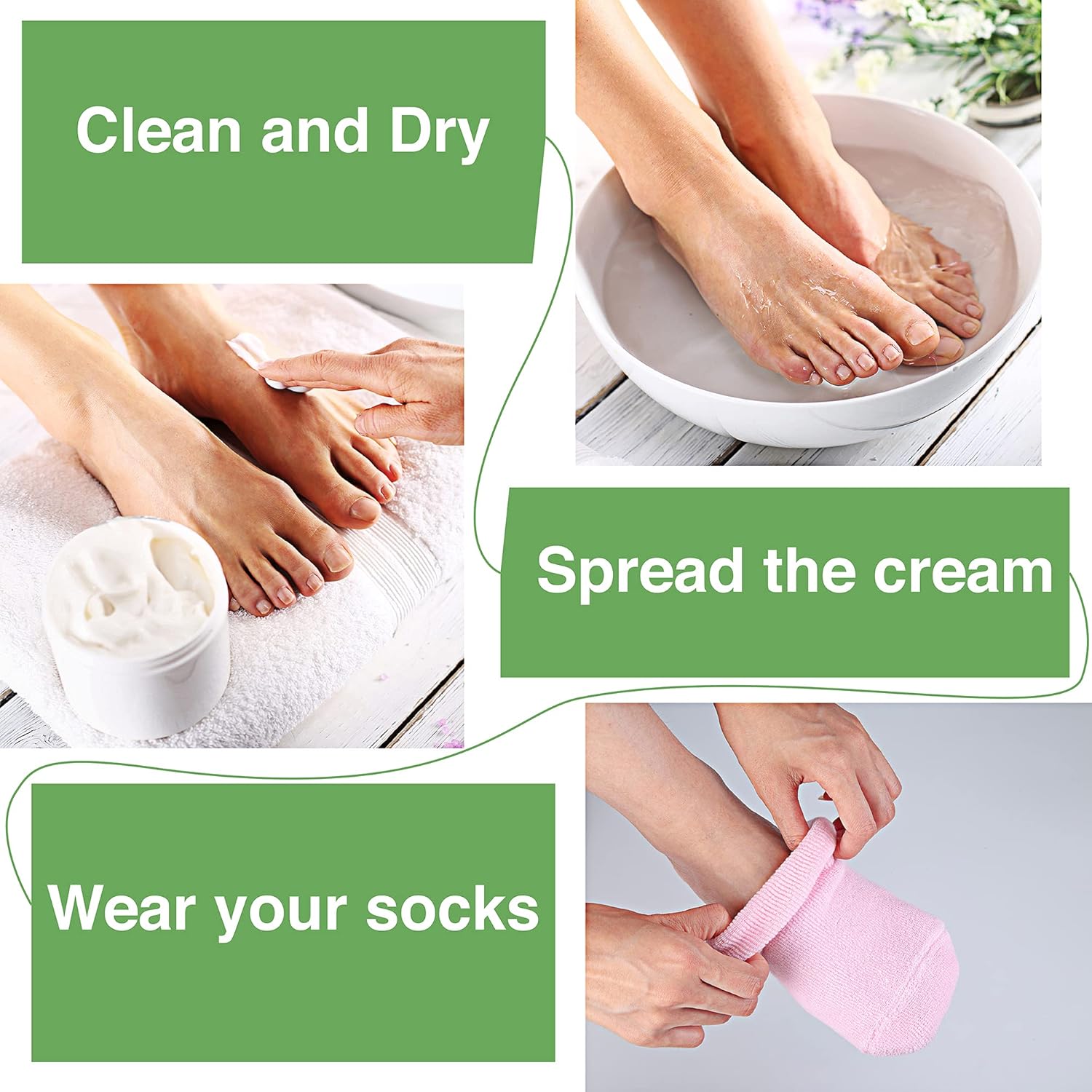 Ziz Care Gel Spa Sock Moisturizing Cotton Silicon Moisturize Soften Repair Cracked Skin Beauty Foot Care for Dry Feet Skin Treatment Silicone Socks Infused with Vitamins Essential Oils (Pink) (Pink) : Beauty & Personal Care