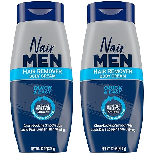 Nair Men crema para eliminar el cabello, 33 ml, paquete de de 2