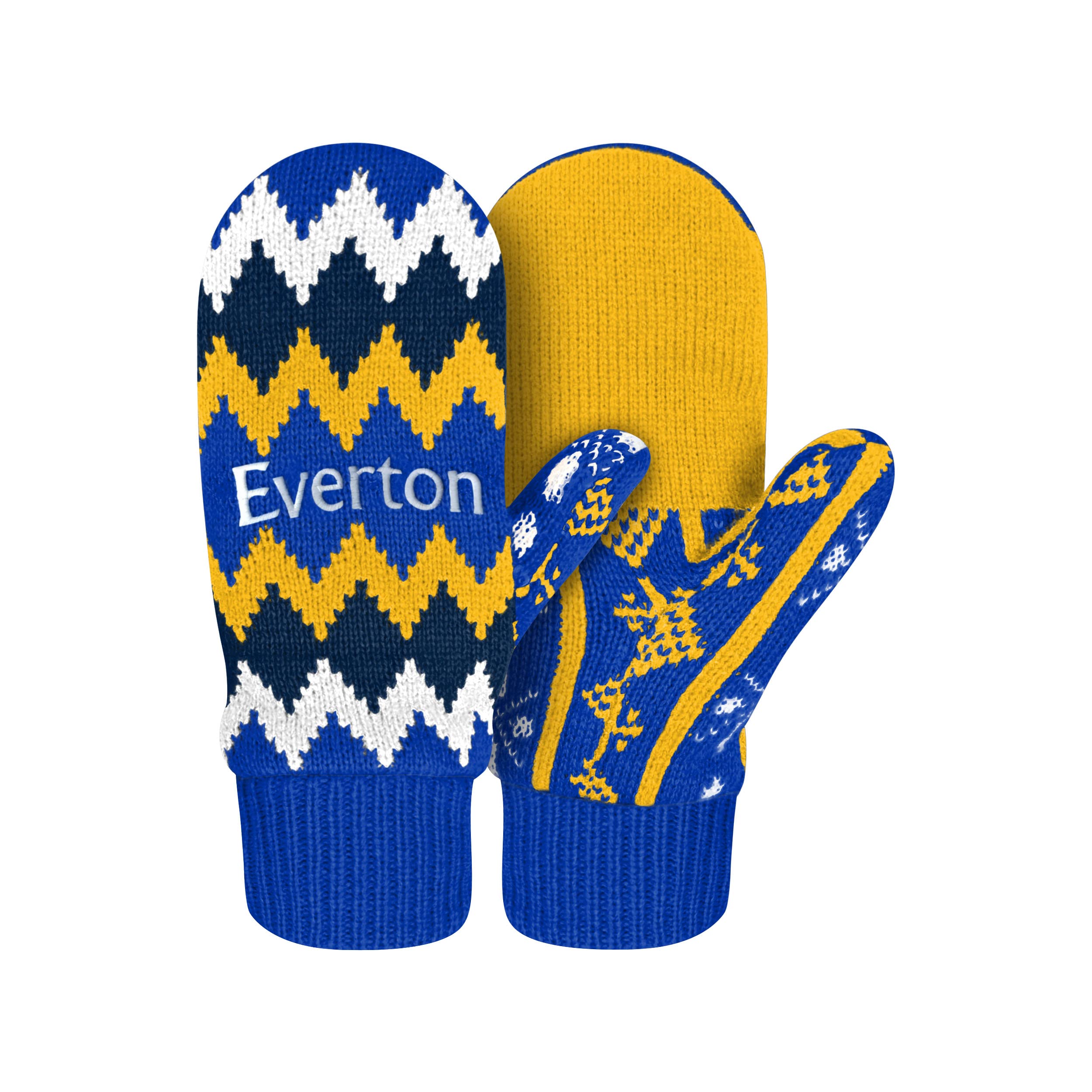 FOCO Premier League Football Everton Fan Knitted Gloves Mittens