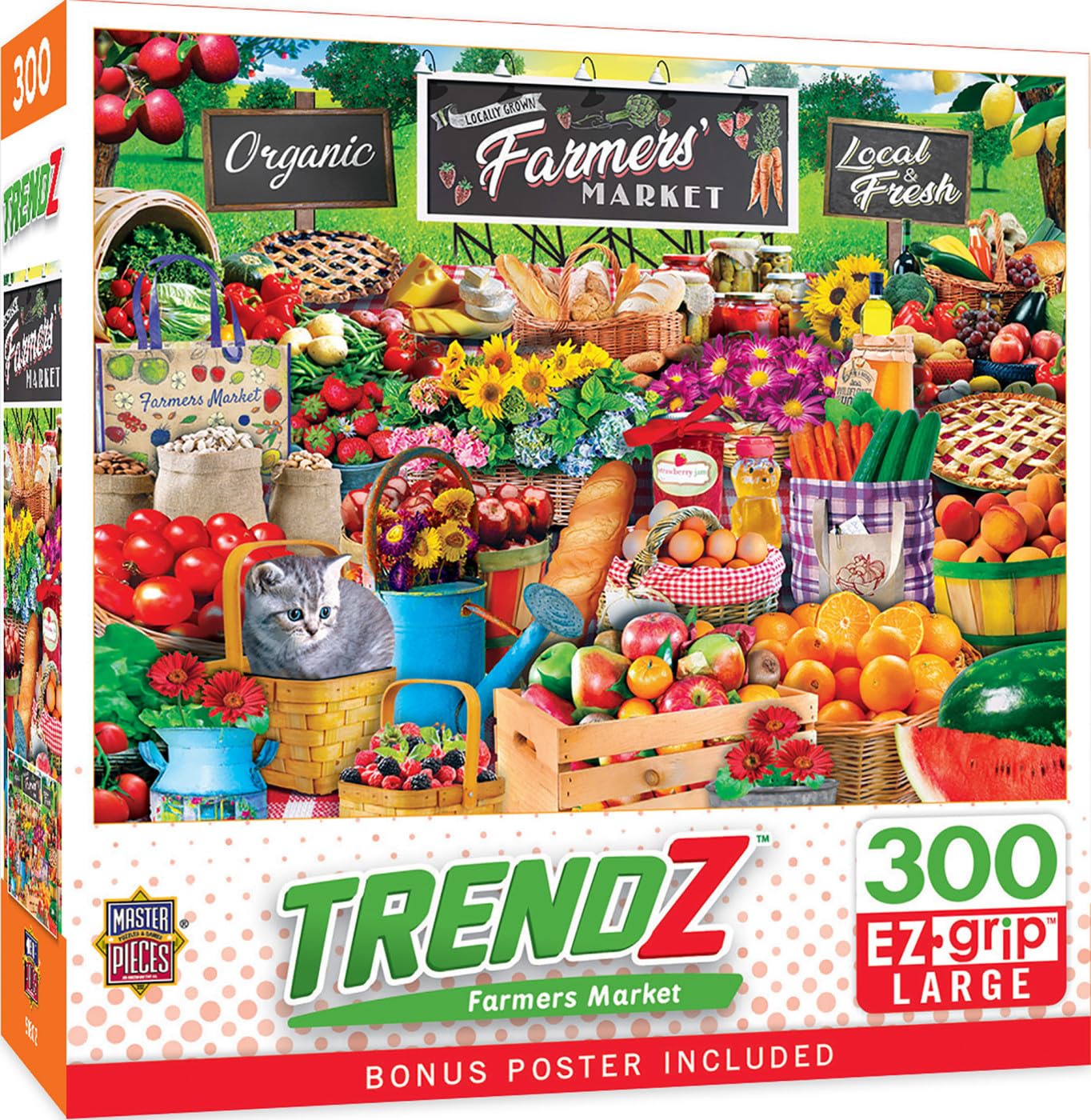 Amazon.com: MasterPieces 300 Piece EZ Grip Jigsaw Puzzle - Farmers
