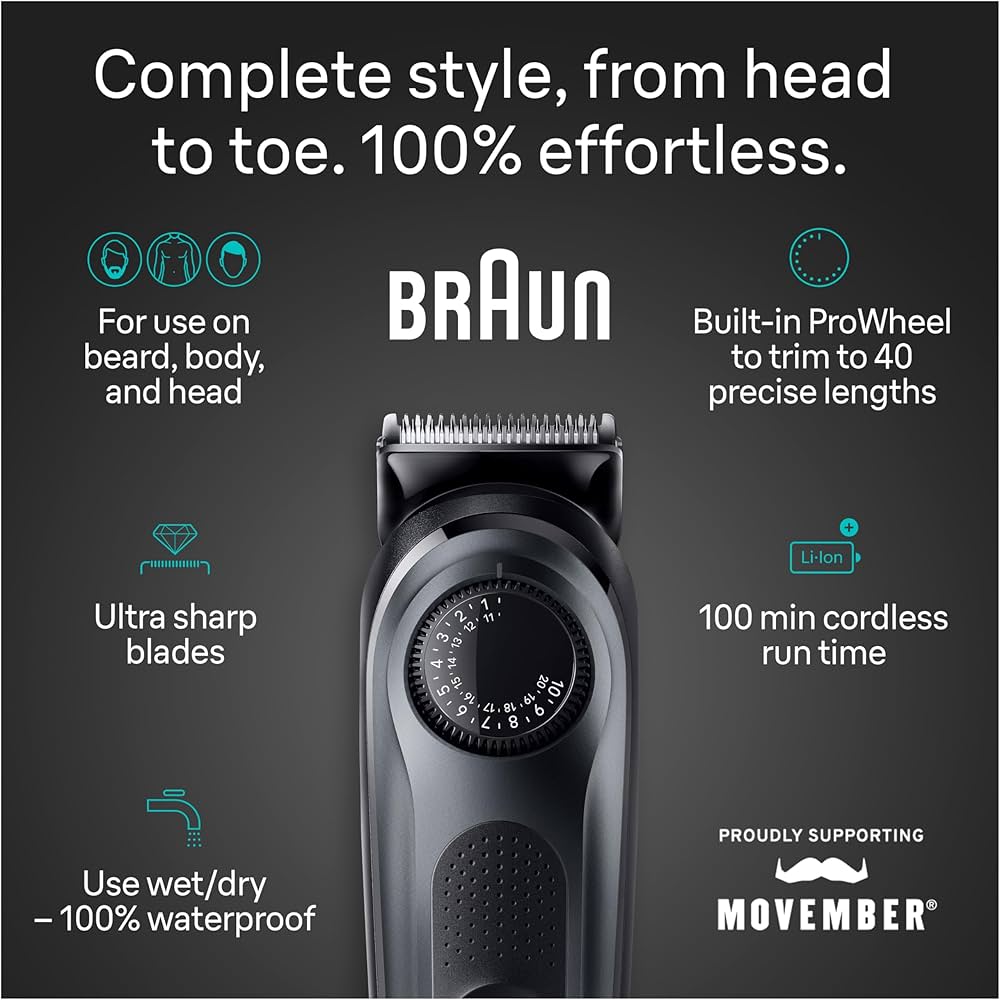 Amazon.com: Braun All-in-One Men's Shaving Kit Series 5 5490, 9-in
