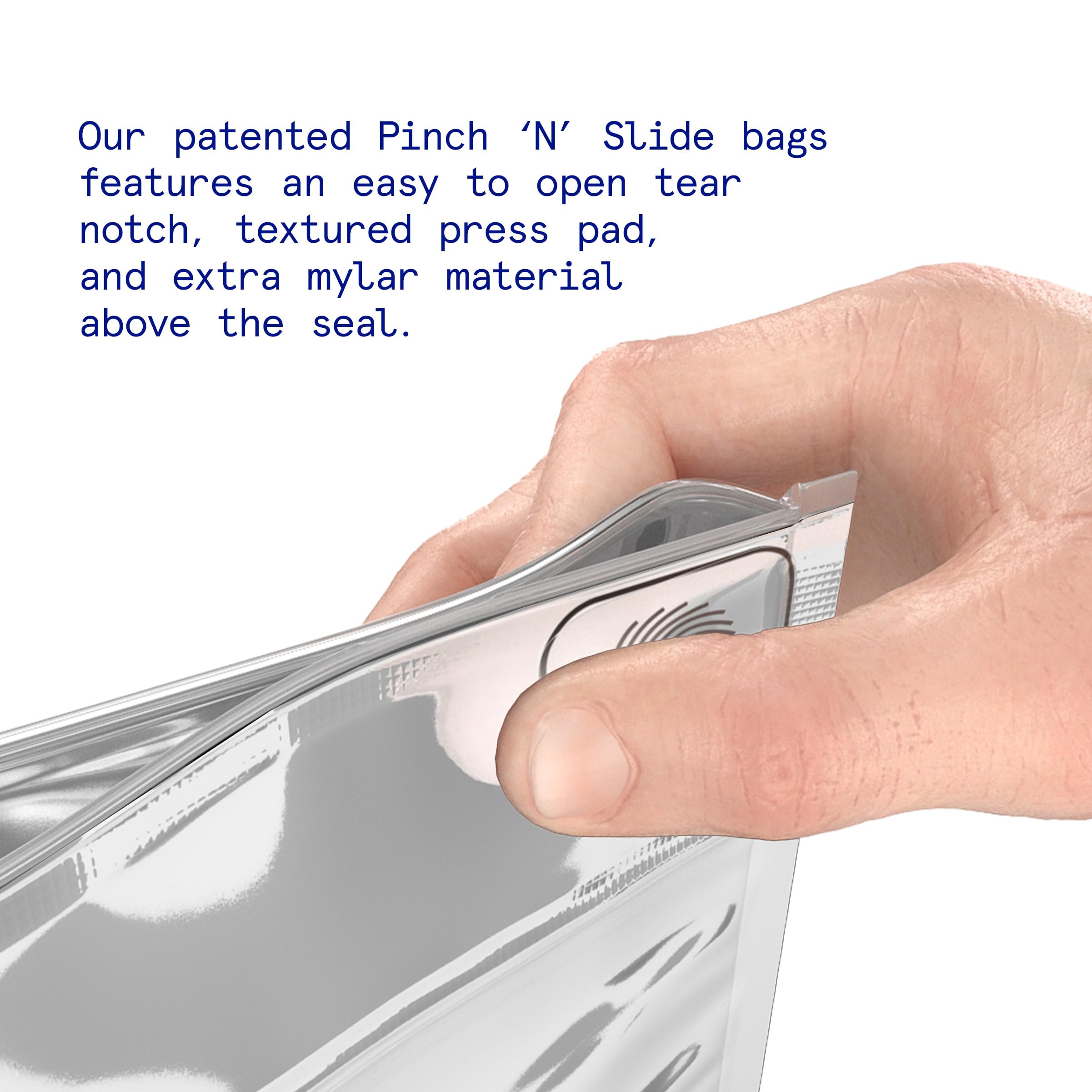 Amazon.com: 250 Pcs - 8 Inch x 6 Inch Pinch N Slide ASTM Matte