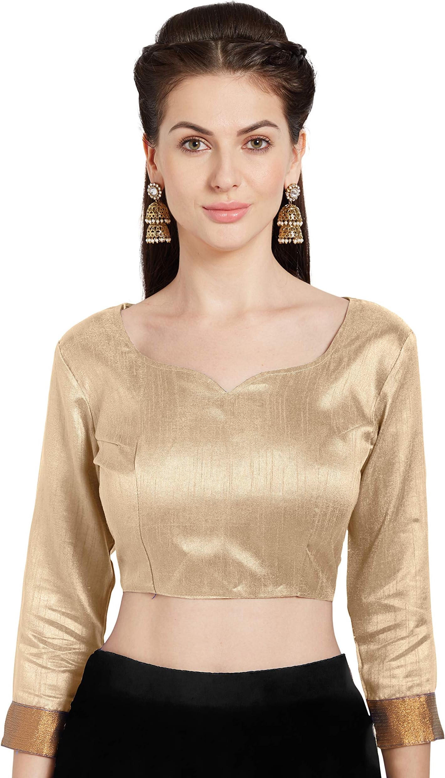 MirchiFashionWomen's Art Silk Readymade Partywear Saree Blouse Stylish Choli Mirchi Fashion Top