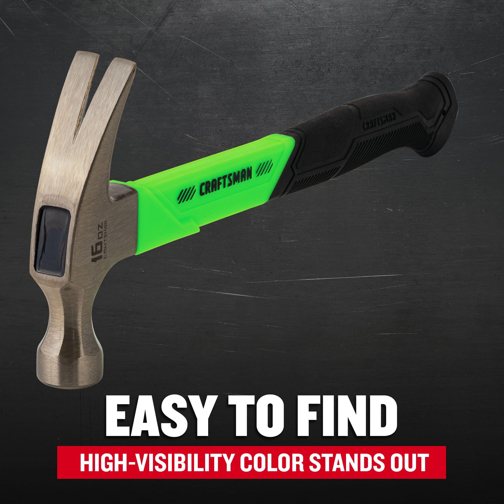 CRAFTSMAN High-Visibility Hammer - Durable Fiberglass -3