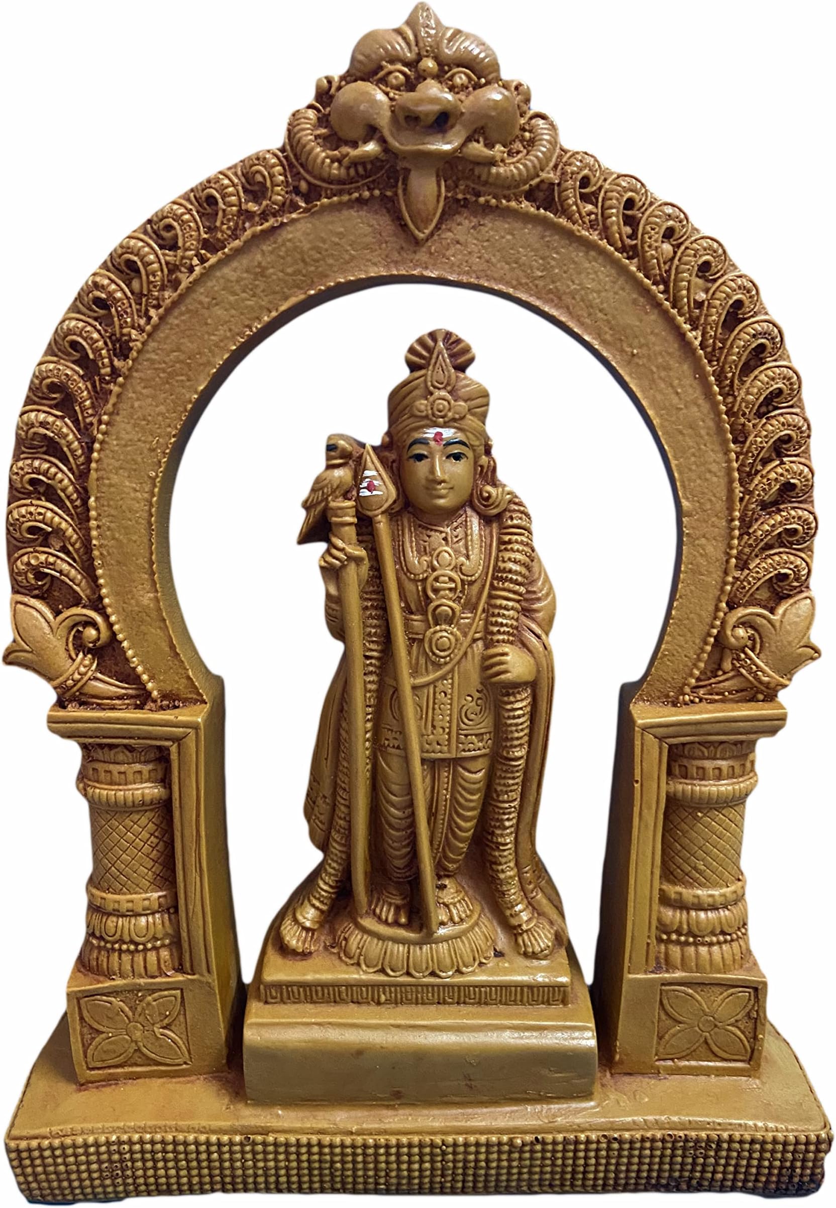 RS Sri Palani Raja Murugan/Dhandayuthapani/Kanda Swamy Statue Idol for Pooja Room,Office and Home Decorative Figurine 22cm (L 4223-L)
