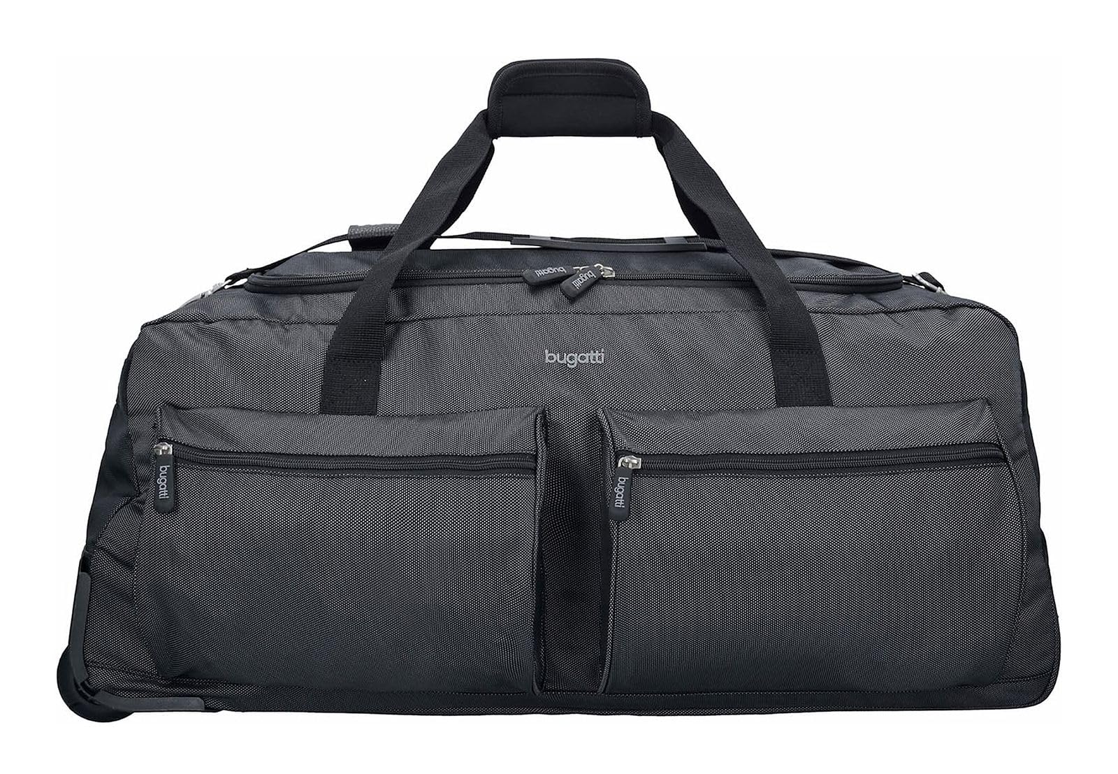 Bugatti Lima Reisetasche auf Rollen für Urlaub, Reisen und Sport, 70 cm, Schwarz