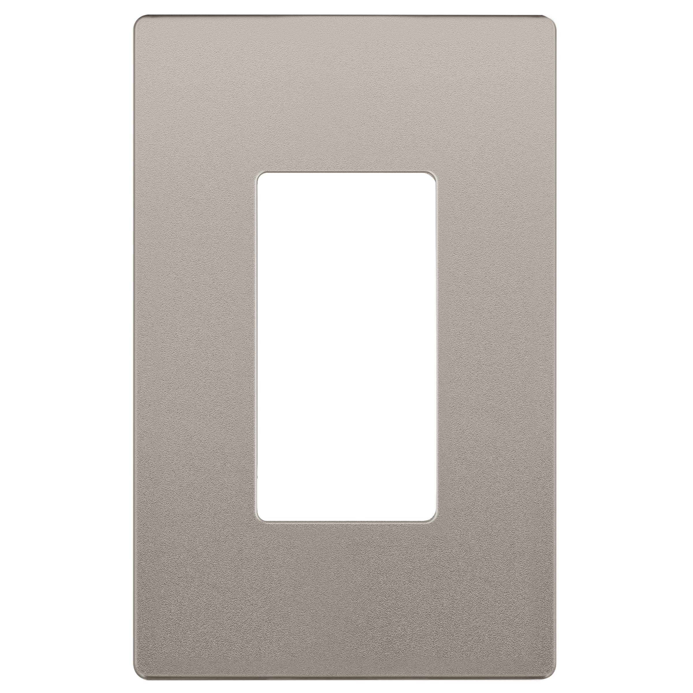 LIDER Brushed Finish Decorator Switch Cover, Screwless Wall Plate, Mid-Size 2-Gang 4.88" x 4.92", Unbreakable Polycarbonate Thermoplastic, UL Listed, LSWP-32M-BGD, Brushed Gold — view 103