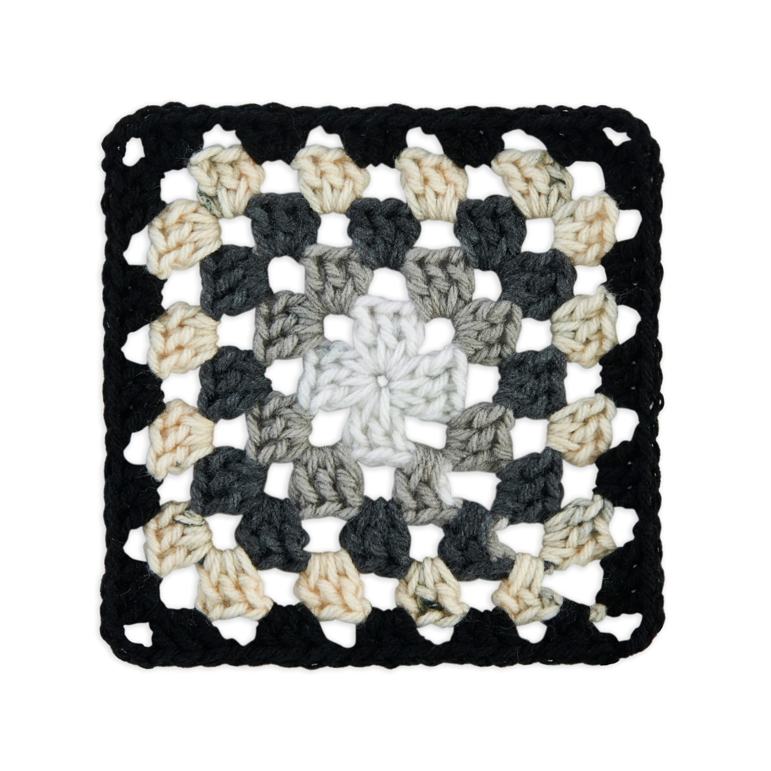 Red Heart All in One Granny Square Black, Dove Yarn, 3 Pack of 250g/8.8oz, 100% Acrylic, #4 Worsted (Medium), 381m/417Yards - Image 2