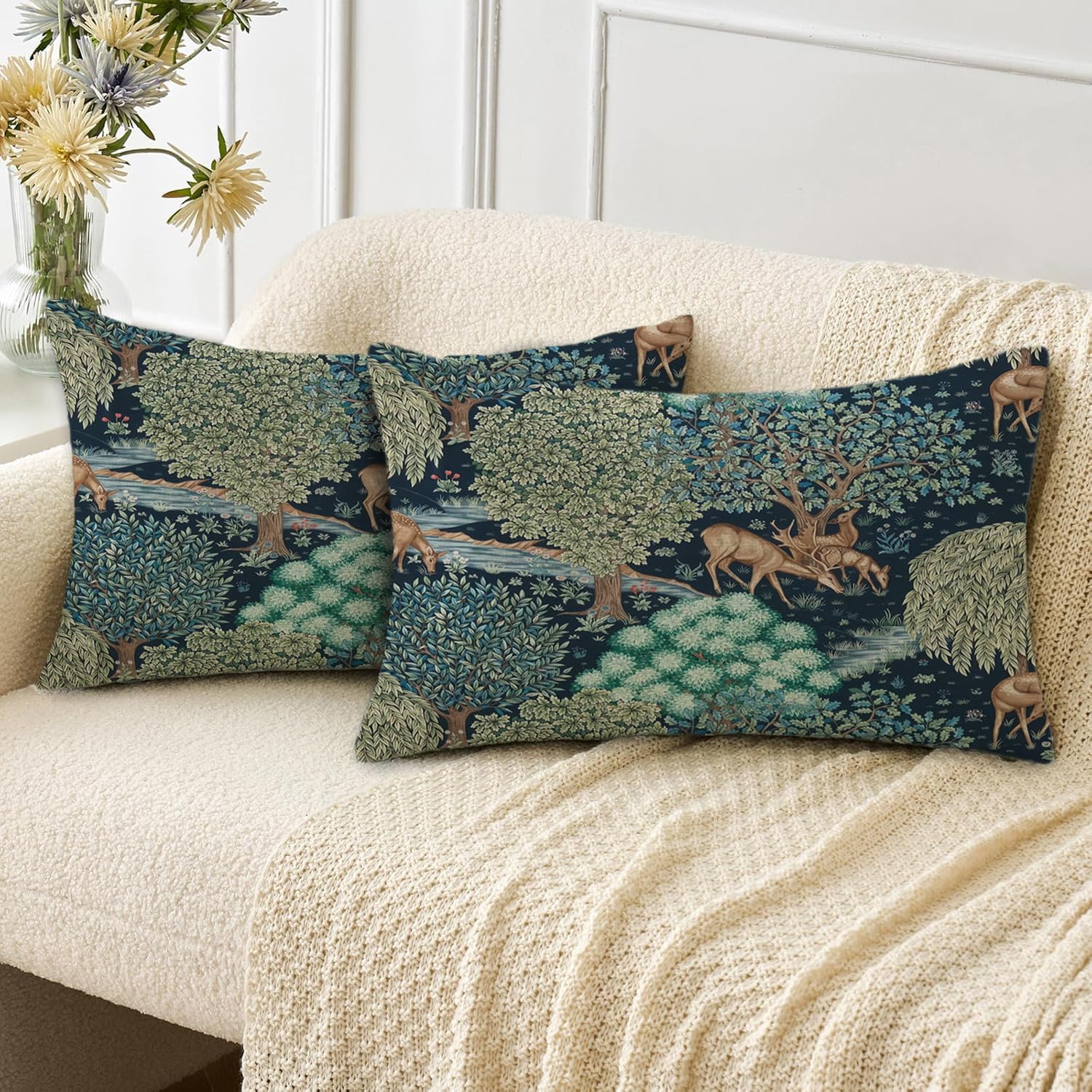 2 Zierkissenbezüge Aus Kunstleder – 66 X 66 Cm, Braun (Cognac), Wasserabweisend, Für Couch, Bett & Outdoor
