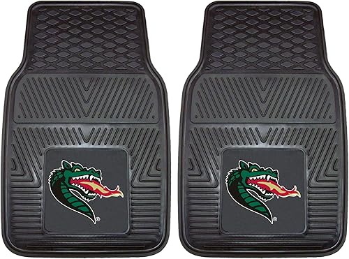 FANMATS 12470 UAB Blazers - Juego de 2 alfombrillas de vinilo resistentes para automóvil, alfombrillas de primera fila, protección para todo tipo de