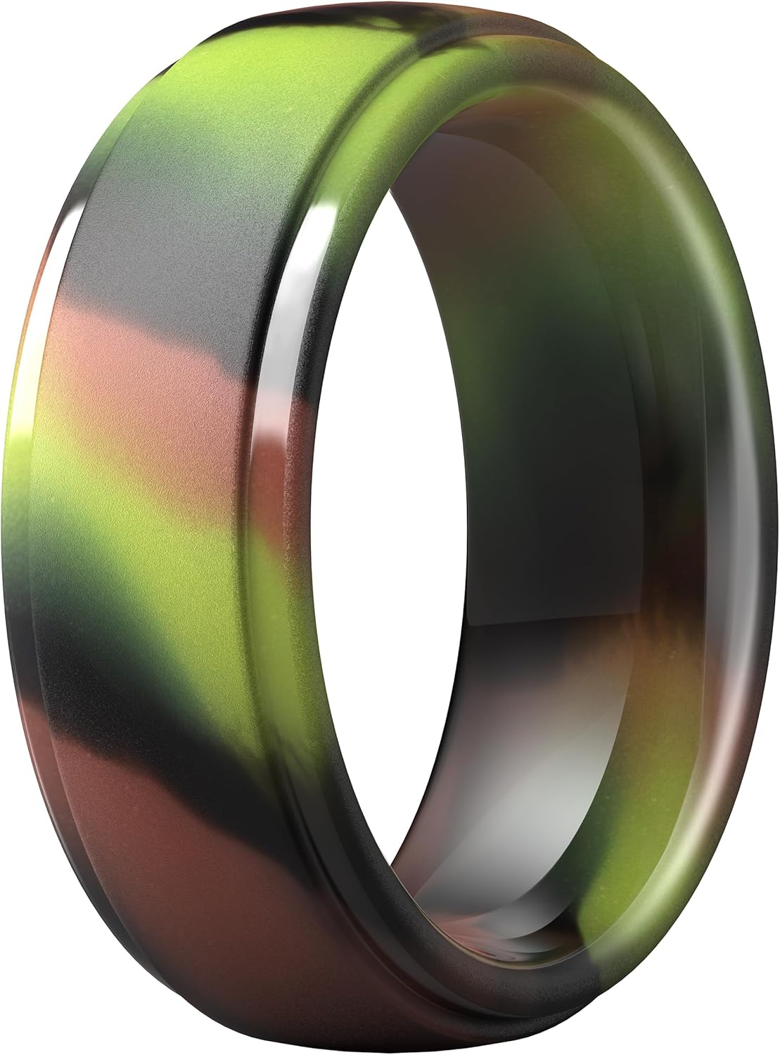ThunderFit Silicone Men’s Wedding Rings, 10mm Wide 2.5mm Thick Rubber Wedding Bands, Variety Multipack 1/4