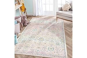 Lahome Pink Boho Area Rug: A Soft, Stylish Nursery Addition