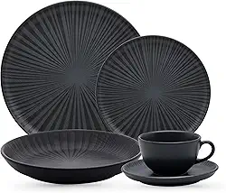 Oxford Aparelho De Jantar 20 Peças Flat Ônix