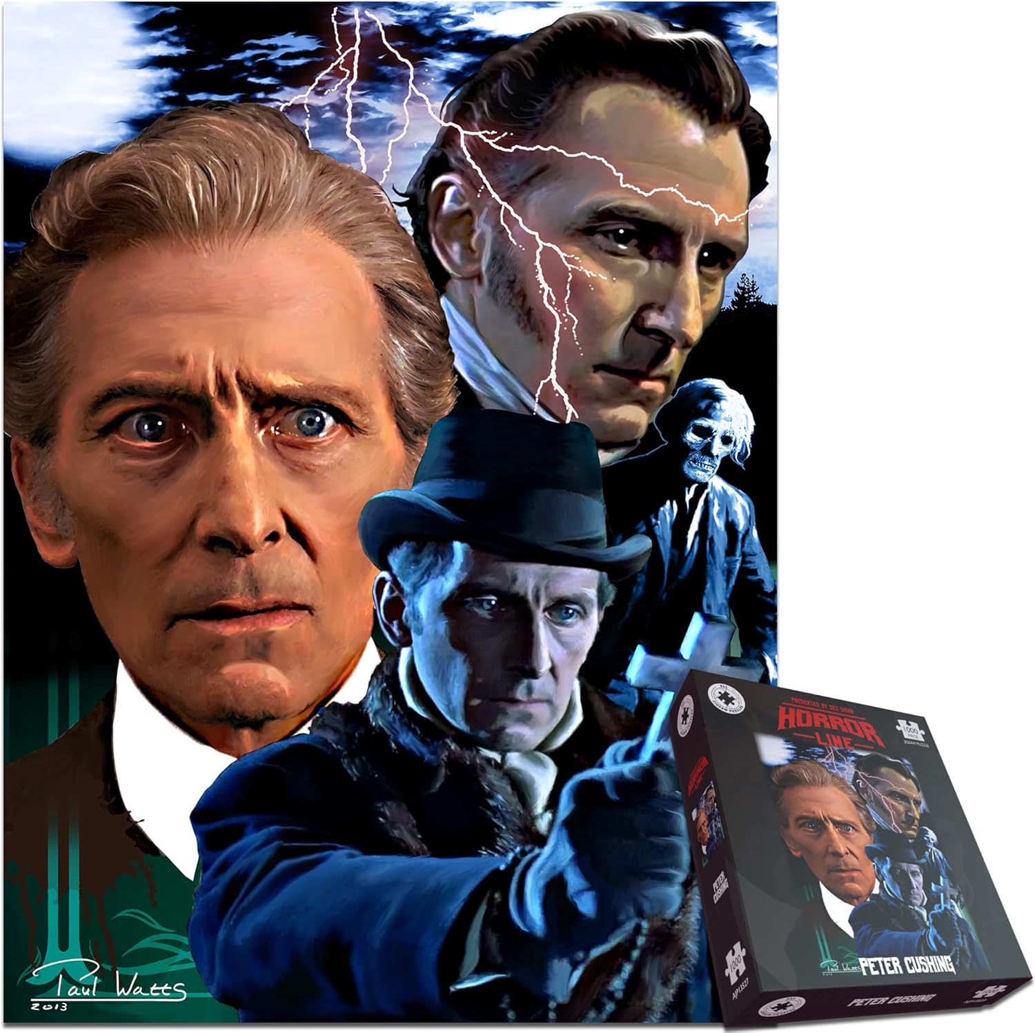 Peter Cushing ‘King of Horror’ 1000-Piece Jigsaw Puzzle – Celebrate The Iconic Star of Classic Horror Film