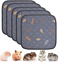 Vista 1 de Sunheir - Almohadillas lavables reutilizables orina de cobayas, forros impermeables absorbentes para jaulas cobayas conejos conejillos de indias