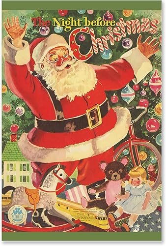 Miniatura 1 de Póster de libro de Noche antes de Navidad 1949 (hasta 24 x 36 pulgadas), Papá Noel, decoración, árbol (24 x 36 pulgadas)