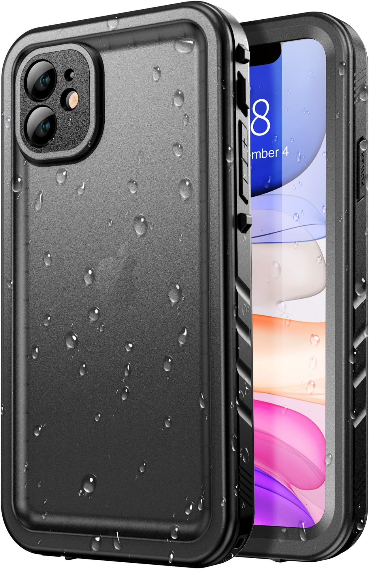 iPhone 11 Waterproof Case, iPhone 11, Waterproof Case, iPhone 11 Case, Shockproof, Dustproof, IP68 Waterproof Rating, Snowproof, Dustproof, Shockproof, 360° Full Protection, Face ID