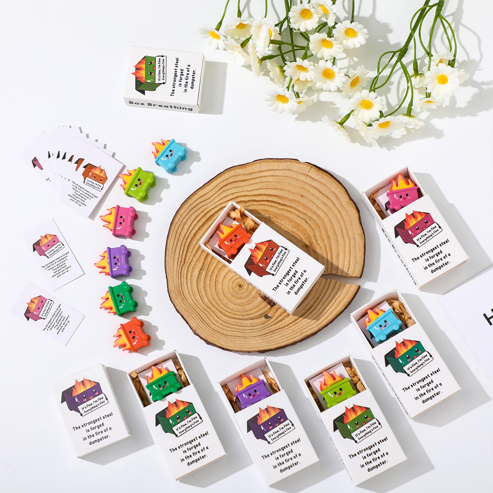 Cinnvoice 48 Sets Employee Appreciation Gifts Bulk Luminous Resin Animals Breathing Box Team Building Emotional Support Party Favor Thank You Gifts For Coworkers Staff(Milk Cow - View #12