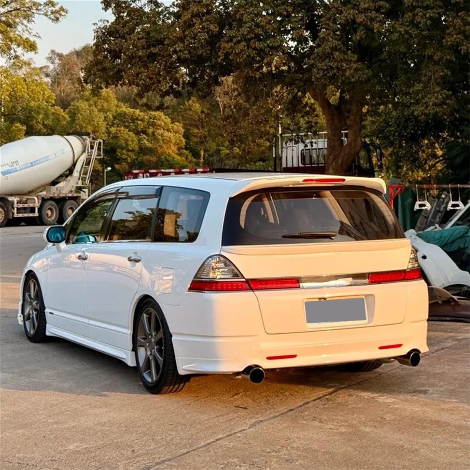 Dla Odyssey 2005-2008 Lotka Tylny Spoiler Bagażnika Skrzydło Na Klapie Akcesoria Dekoracyjne Spojler Tylny Trunk Wing(Carbon Fiber Pattern)