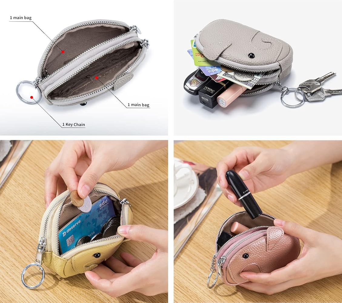 Amazon.com: XACKWUERO Women Cute Elephant Coin Purse Leather Amazon.com: XACKWUERO Women Cute Elephant Coin Purse Leather