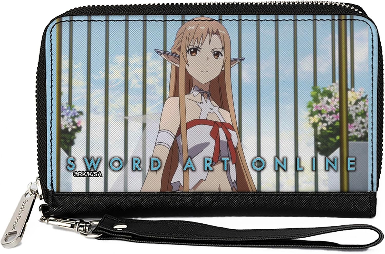 Buckle-Down Sword Art Online Wallet, Zip Around, Sword Art Online Asuna Cage Pose Scene, Vegan Leather