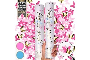 Gender Reveal Butterfly Confetti Poppers