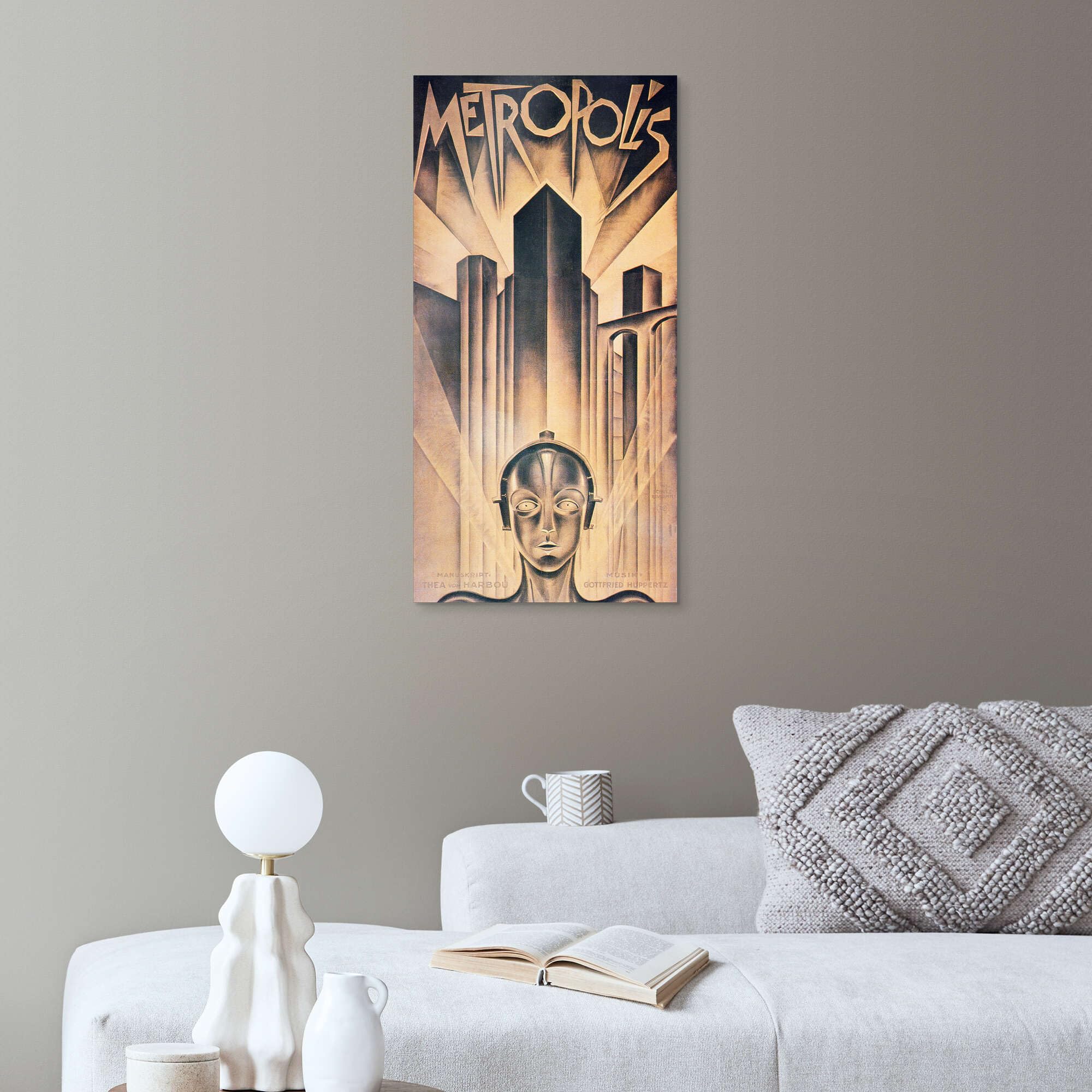 Posterlounge Metropolis Acrylglasbild | 50 x 100 cm Beige Wandbilder Wanddeko