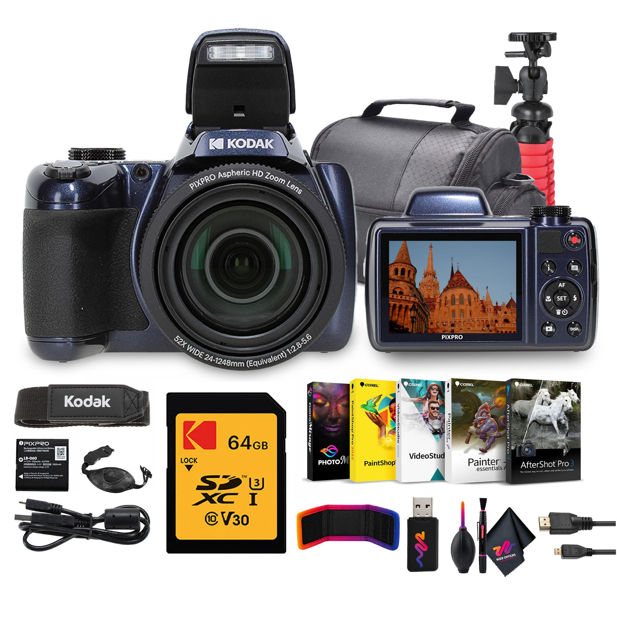 Amazon.com : Kodak PIXPRO AZ528 16MP Vlogging Digital Camera +