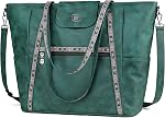 FADEON Grand Sac Tote pour Ordinateur Portable pour Femmes Sac à Main en Cuir Designer pour Voyage