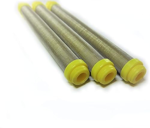 Miniatura 5 de 10 piezas de repuesto de filtro de pistola rociadora sin aire TitanSpraytechWagner - Tipo de empuje (amarillo, malla 100) 581-062 581062 89324