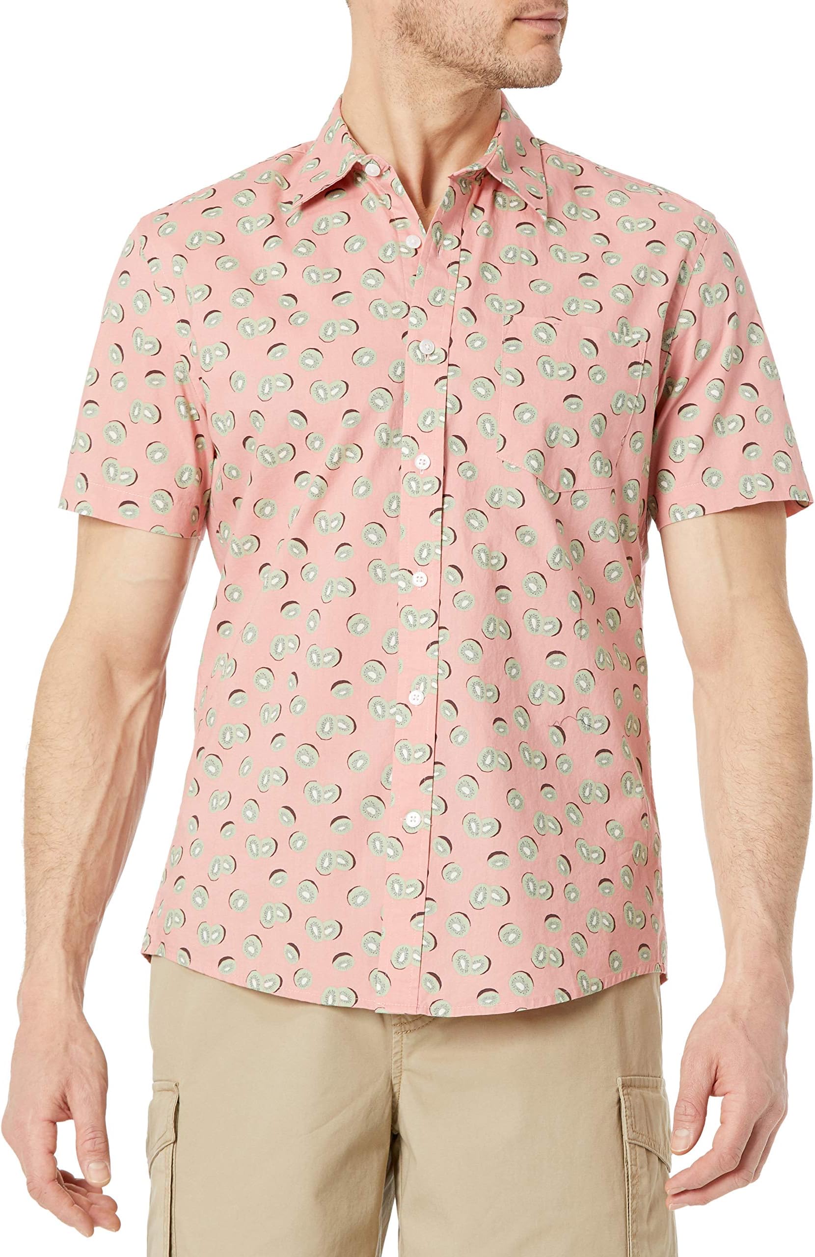 Amazon EssentialsSlim-Fit Men's Short Sleeve Button Down Shirt