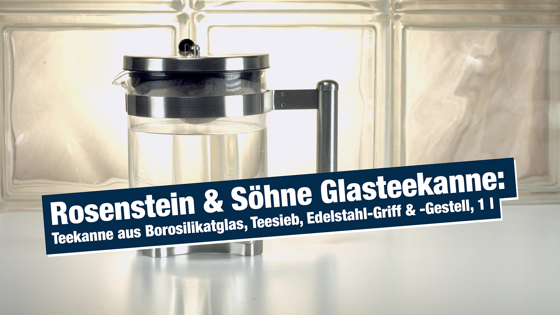 1,5 L Glasteekanne Borosilikat Mit Edelstahlsieb – Hitzebeständige Teekanne Mit Deckel