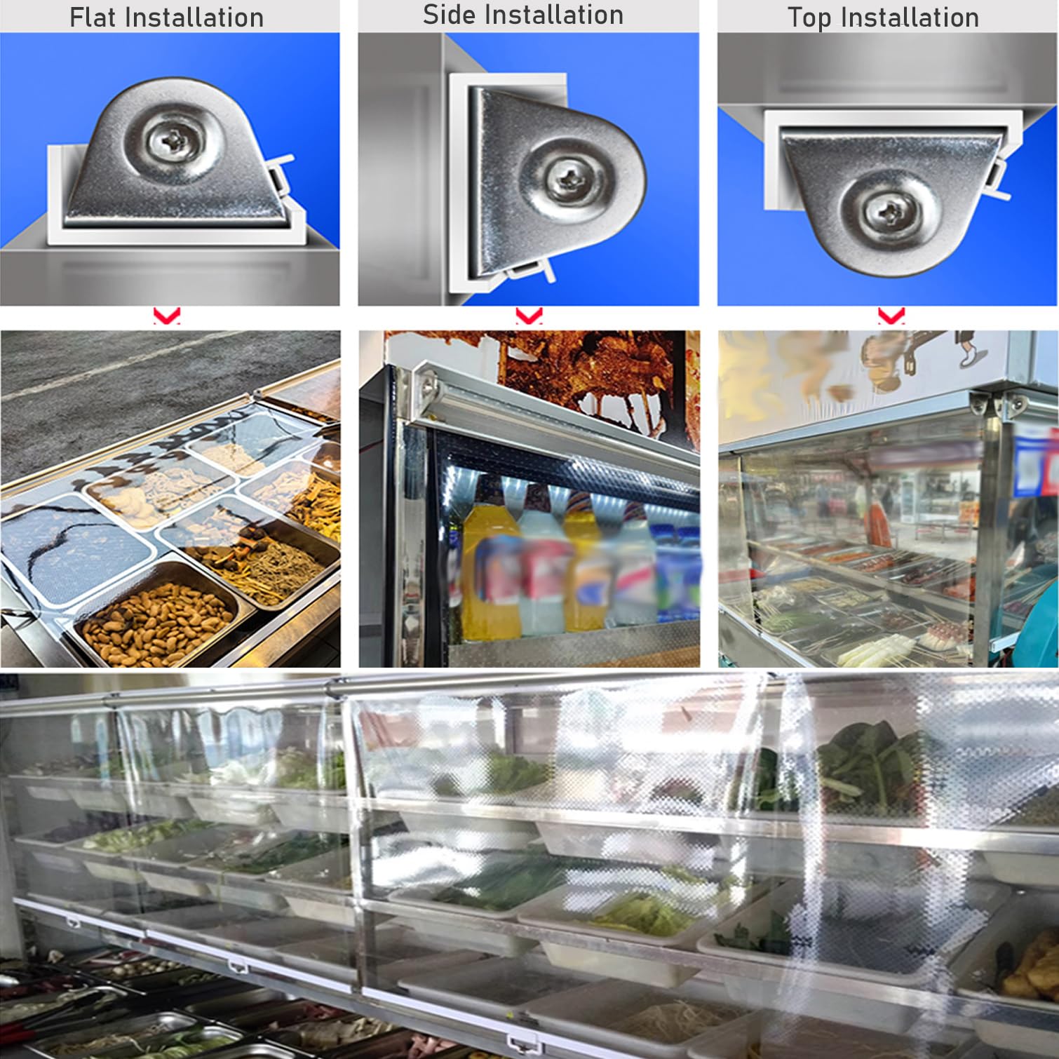 Funda transparente para congelador de grado alimenticio, a prueba de polvo y transpirable, con asa, 145 cm x 120 cm, ideal para cabinas y vitrinas, protección de frescura