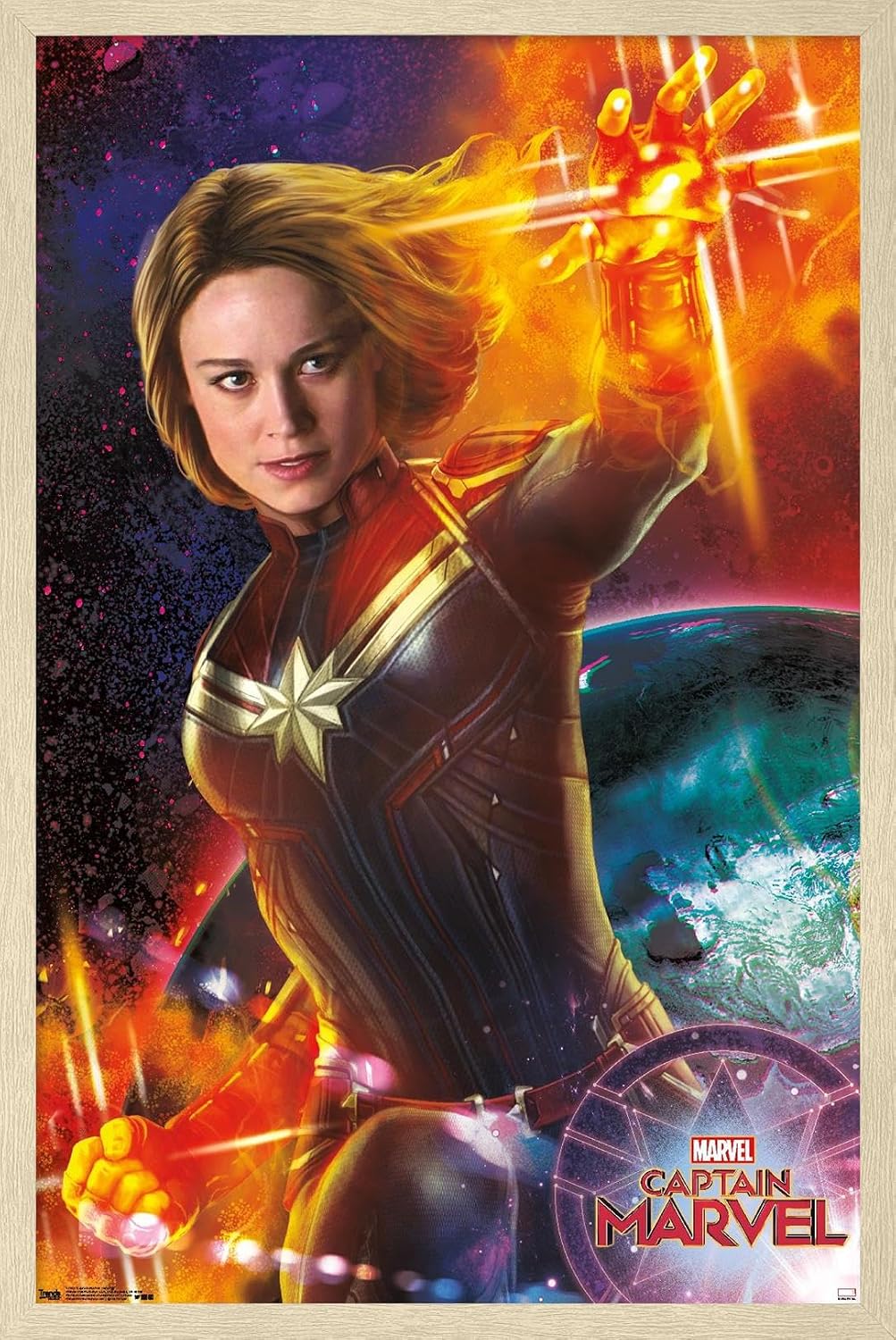 Trends International Marvel Cinematic Universe - Captain Marvel - Energy Wall Poster, 22.375" x 34", Premium Unframed Version