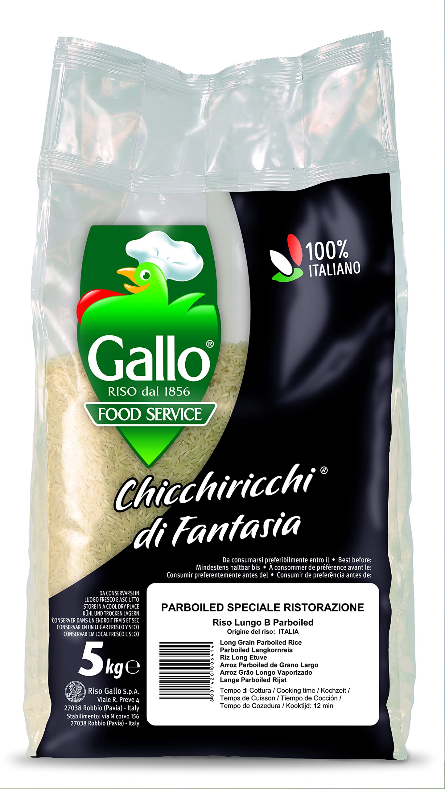 KG 5 RISO GALLO THAIBONNET PRIMA SCELTA LONG GRAIN PARBOILED RICE