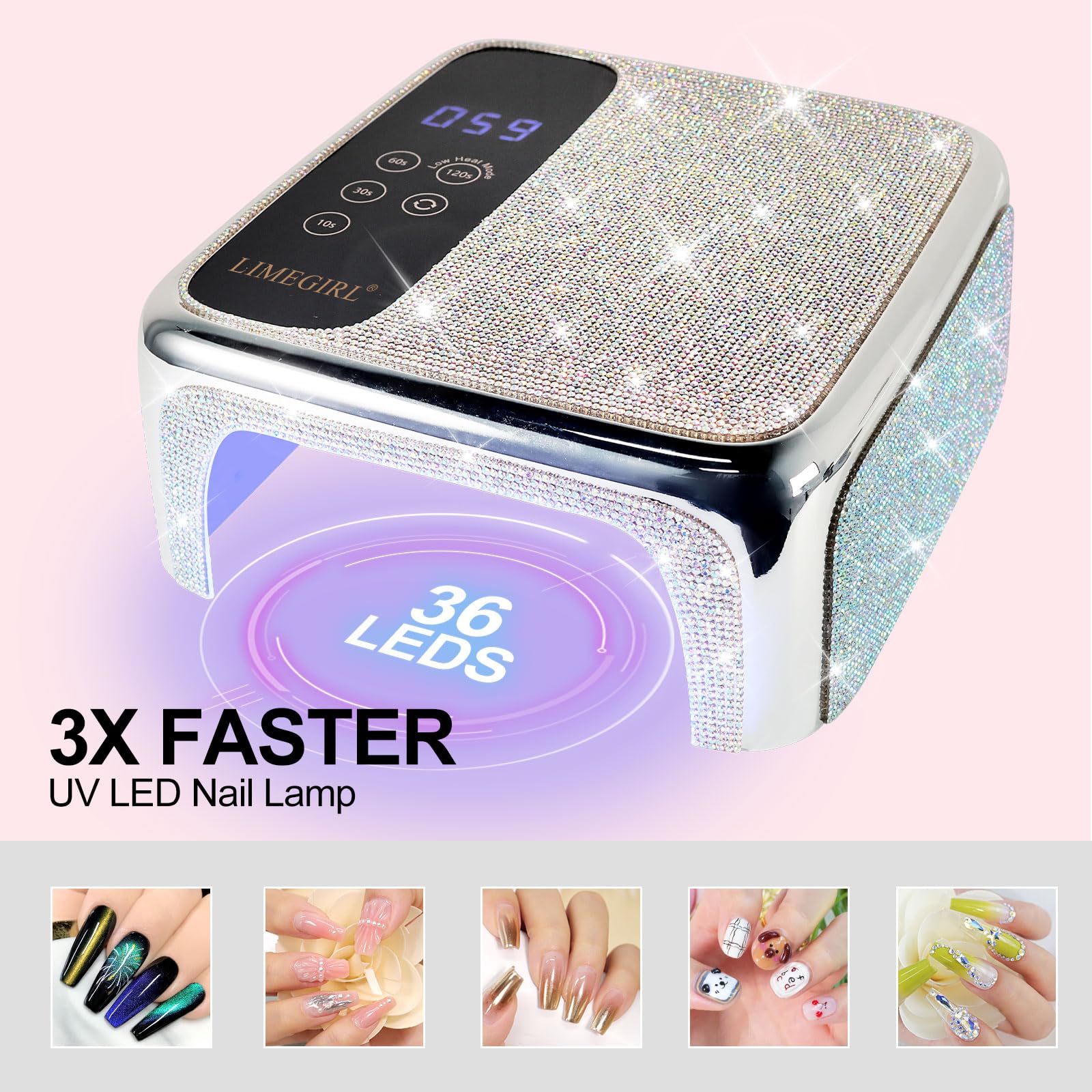 Amazon | UV LED ネイルランプ コードレス プロフェッショナル UV