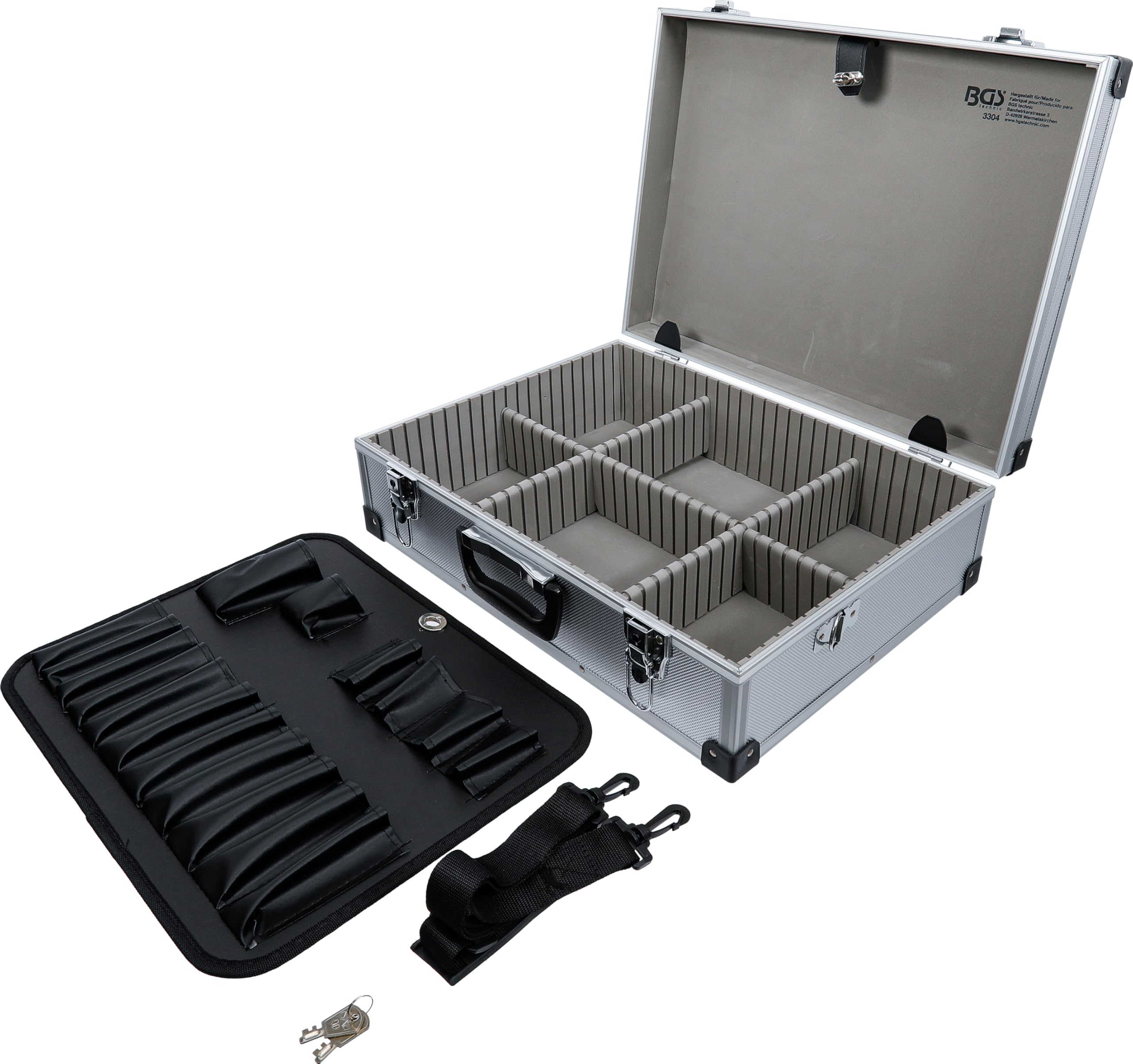 BGS 3304 | Caisse à outils aluminium | 460 x 340 x 150 mm