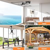 Suport TV pliabil ELIVED EV3030 pentru montare sub dulapul de bucătărie, pentru ecrane LCD de 14-42 inch, rotativ, înclinabil, sarcină max. 10 kg, VESA max. 200x200 9