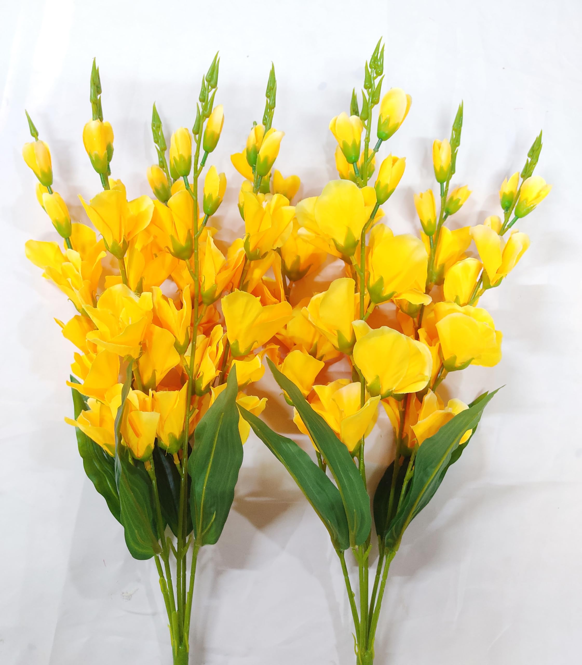 SAF Artificial Gladiolus Flower Bunch (60cm Long, Yellow) Lo -1 SAF Artificial Gladiolus Flower Bunch (60cm Long, Yellow) Lo -1