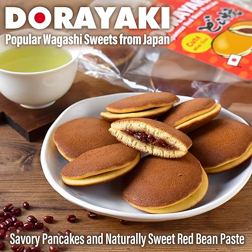 Miniatura 2 de Dorayaki - Panqueques de frijoles rojos japoneses, dulces tradicionales japoneses Wagashi, lindo tamaño mini, envuelto individualmente, sin