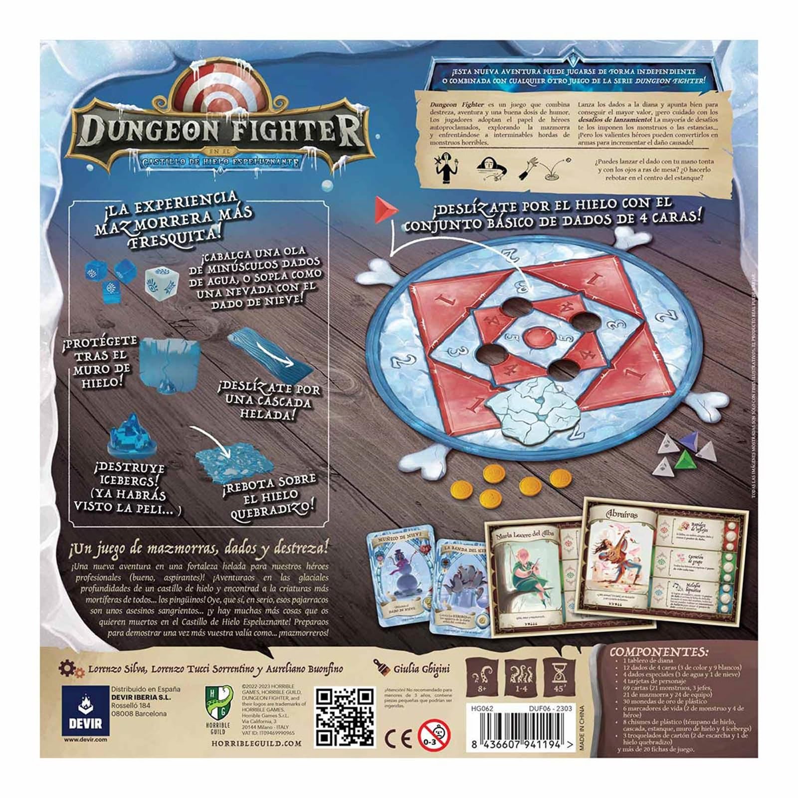 Devir - Dungeon Fighter: Expansión Castillo De Hielo Espeluznante, Juego de Mesa, Juego de Mesa con Amigos Divertido, PartyGame, +8 (BGDUFCHSP)