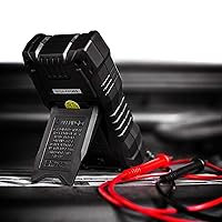 Vista 5 de KAIWEETS- Multímetro digital con funda, voltímetro CA/CC, prueba de Ohm/Volt/Amp, continuidad, diodos, para toma de corriente doméstica, prueba