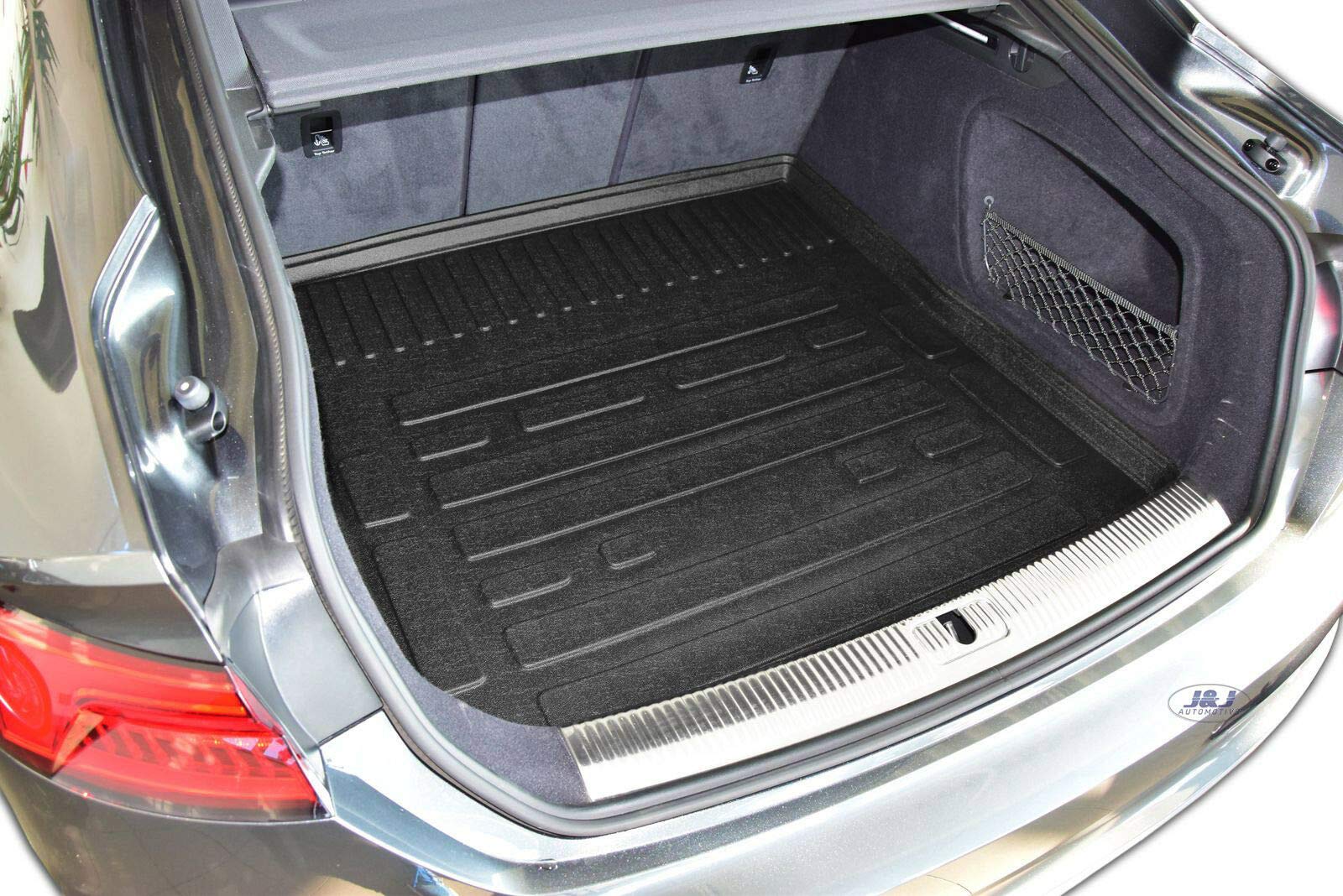 J&J AUTOMOTIVE Tapis de Coffre en Caoutchouc sur Mesure pour Audi A5 Sportback/Coupe 2008-2015, Premium, Bord Haut, Antidérapant, Toutes Saisons