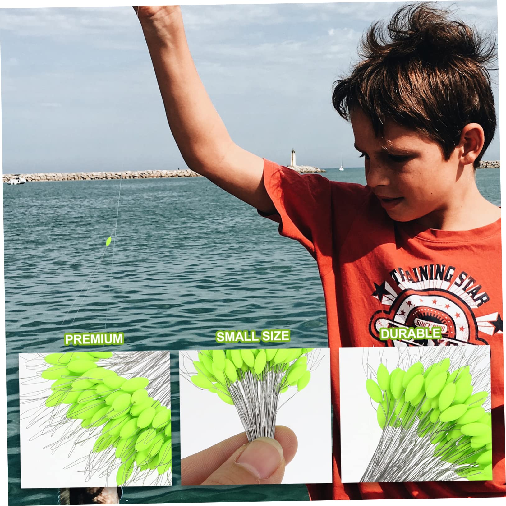 SUPVOX Lot De 3 Flotteurs De Pêche À La Carpe Ligne en Plastique Matériel De Pêche Coup Lumineux Et Réactif
