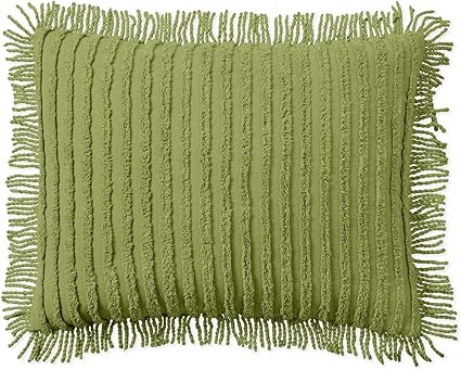 BrylaneHome Chenille 100% Cotton Sham - King, Sage