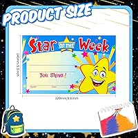 Vista 3 de 50 Pack Recognition Awards Star Student Certificates Student Awards Certificates Student Incentives for Children, Teachers and Students, Parents