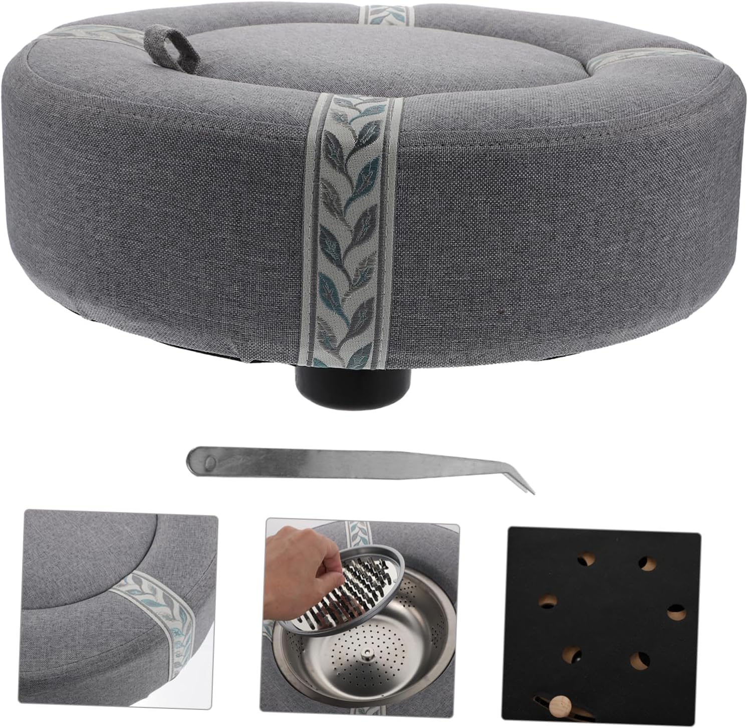 GLEAVI Moxibustion Cushion Set Breathable Moxa Heat Pad Stool for Knee Relief Adjustable Temperature Control Multifunctional Use for Home and Therapy
